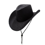 Faux Aged Leather Texan Cowboy Hat - Adult