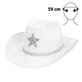 Fancy Dress Central - Taylor Cowboy Hat (White) - Adult - Fancy Dress Central
