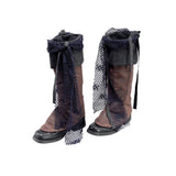 Rubies Masquerade Co. (UK) Ltd - Brown Distress Pirate Boot Tops - Adult - Fancy Dress Central