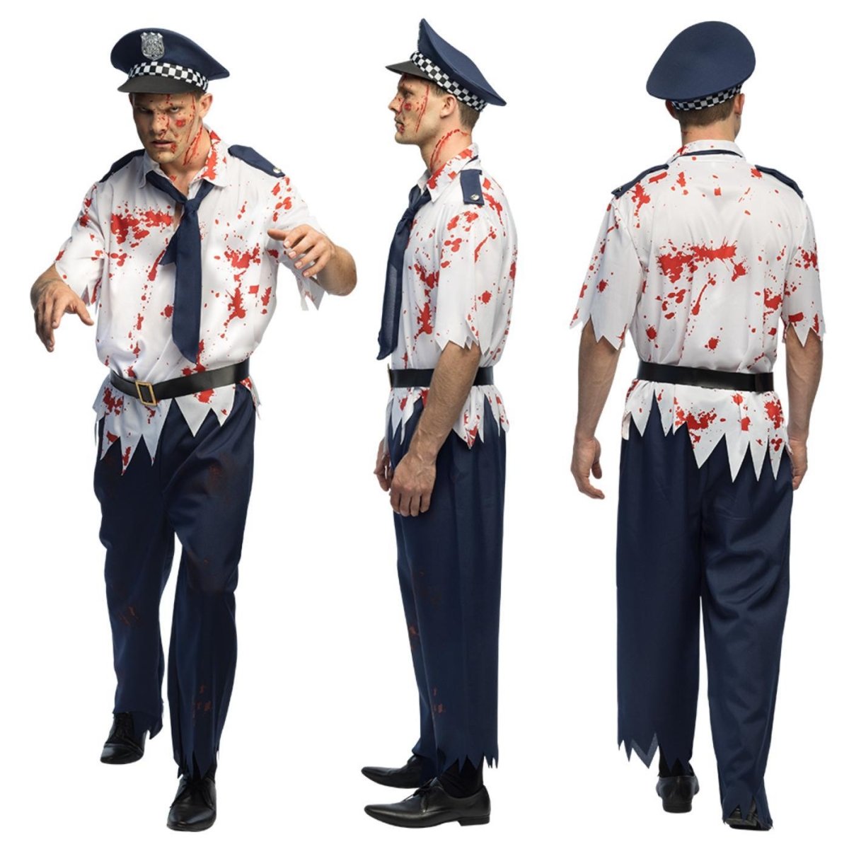 Boland - Zombie Police Walker Costume - Men - Fancy Dress Central
