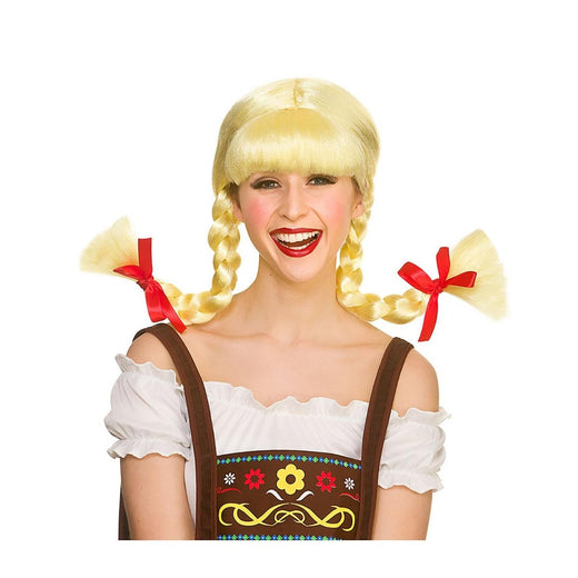 Wicked Costumes Ltd - Funny Bavarian Beer Girl Wig - Adult - Fancy Dress Central