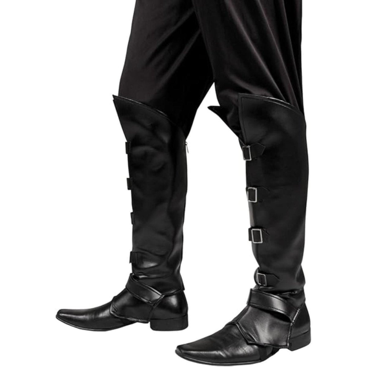 Boland - Boot Covers (Black) - Adult - Fancy Dress Central