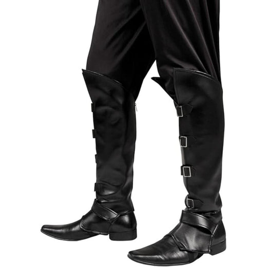 Boland - Boot Covers (Black) - Adult - Fancy Dress Central