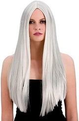 Wicked Costumes Ltd - Classic Long Wig (Silver) - Adult - Fancy Dress Central