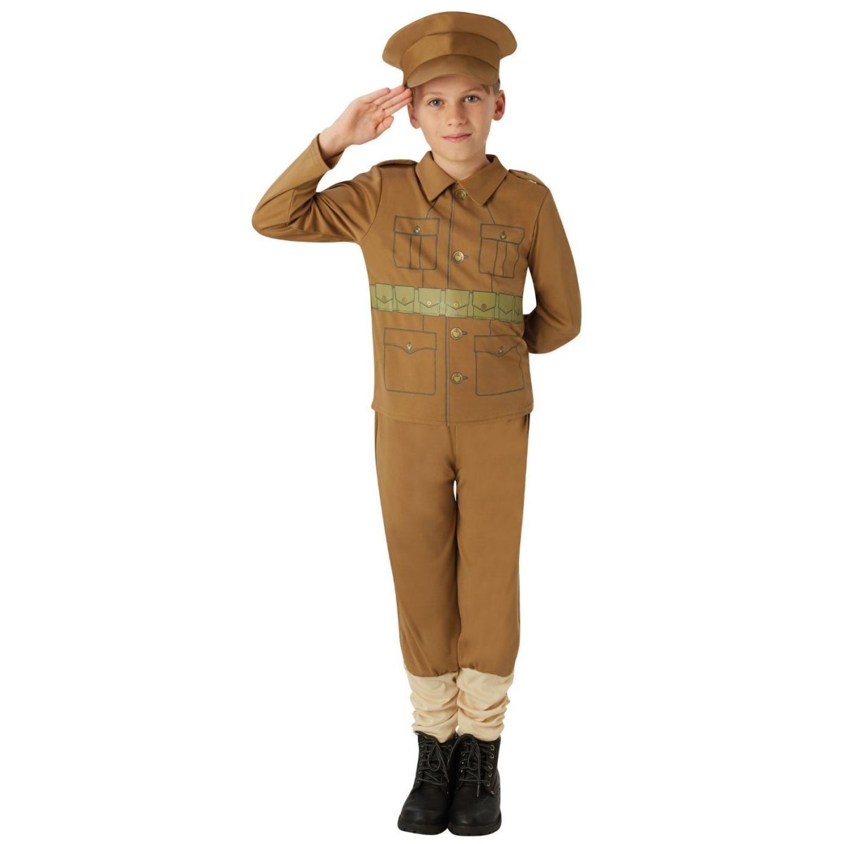 Rubies - WW1 Solider Costume - Child - Fancy Dress Central