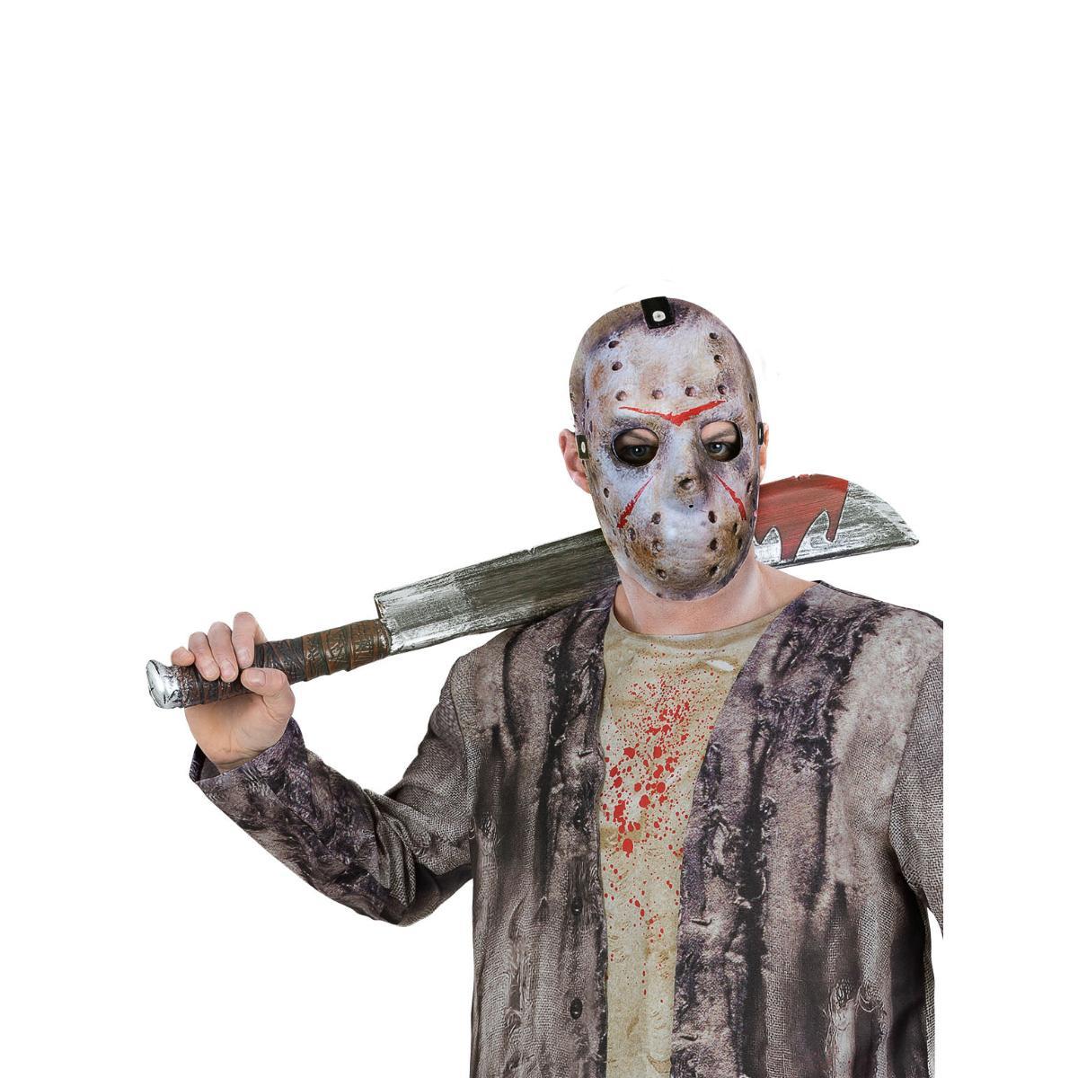 Friday The 13th Jason Voorhees Machete & Mask Kit - Adult