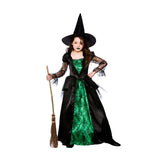 Emerald Witch Costume - Girls