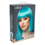 Fancy Dress Central - Bob Wig with Fringe (Blue) - Adult - Fancy Dress Central