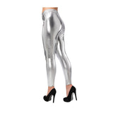 Wicked Costumes - 80s Leggings (Silver) - Women - Fancy Dress Central