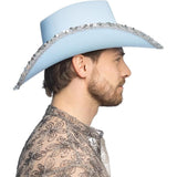 Sparkle Cowboy Hat (Blue) - Adult