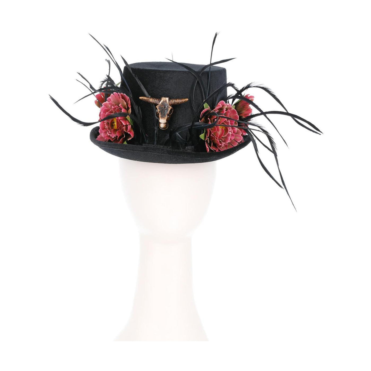 Floral Horn Top Hat - Women