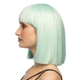 Fancy Dress Central - Bob Wig with Fringe (Green) - Adult - Fancy Dress Central