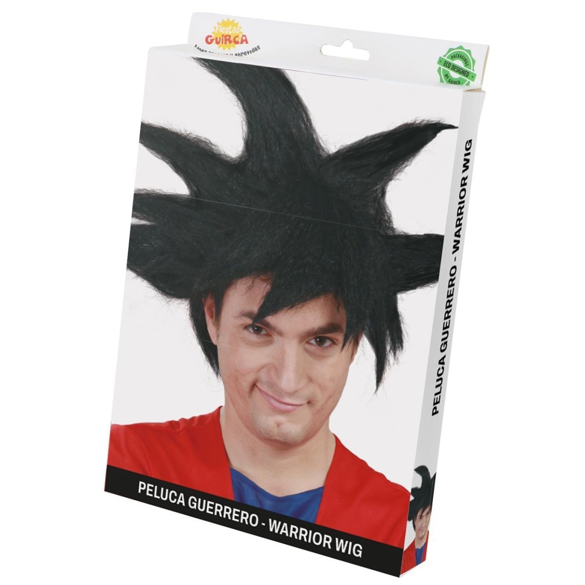 Fiestas Guirca - Martial Arts Hero Wig - Men - Fancy Dress Central