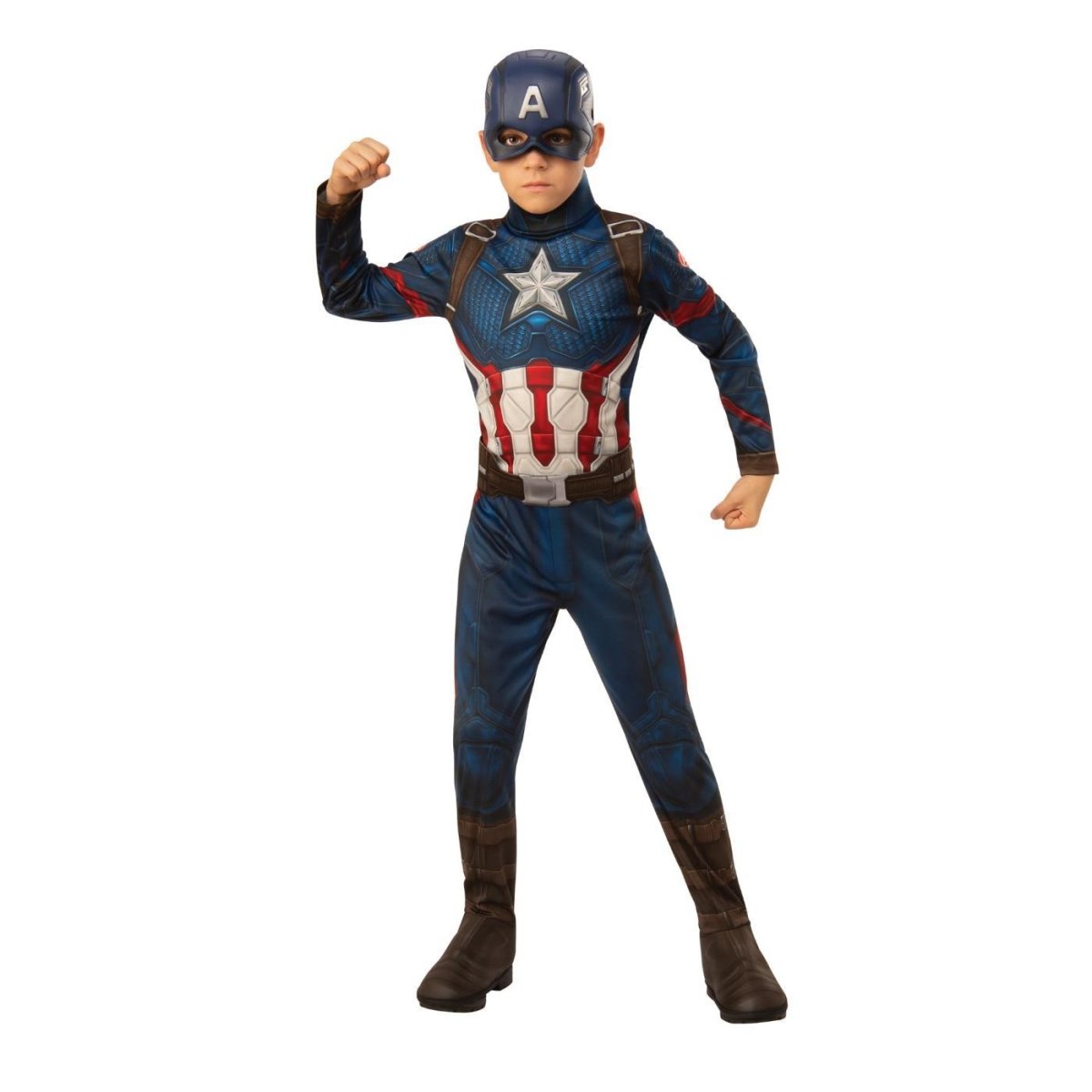 Rubies - Captain America Avengers Endgame Costume - Boys - Fancy Dress Central