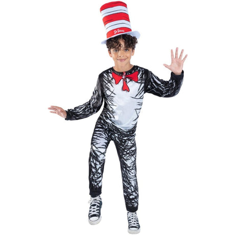 Smiffys - Dr Seuss Cat In The Hat Costume - Child - Fancy Dress Central