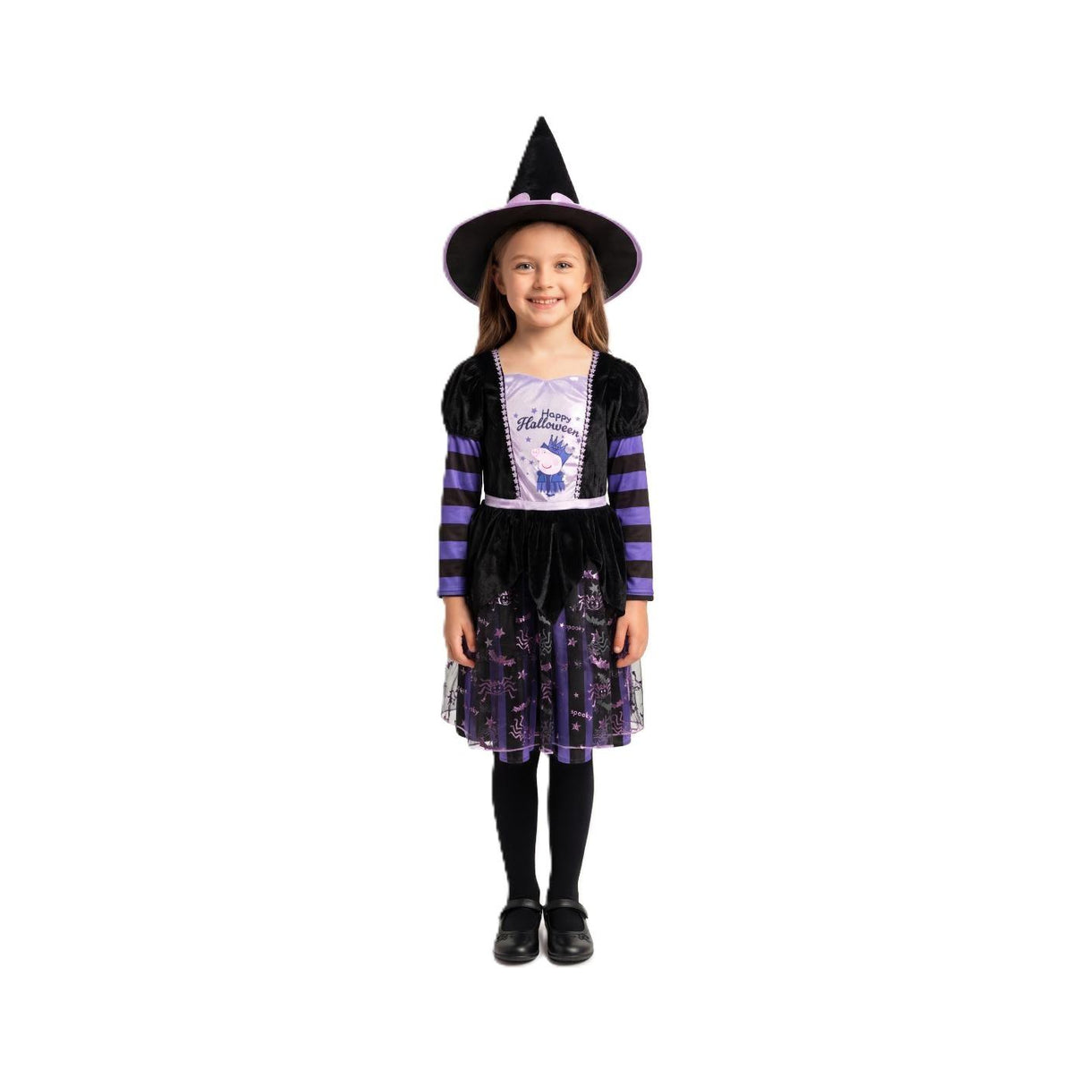 Peppa Pig Purple Witch Costume - Girls