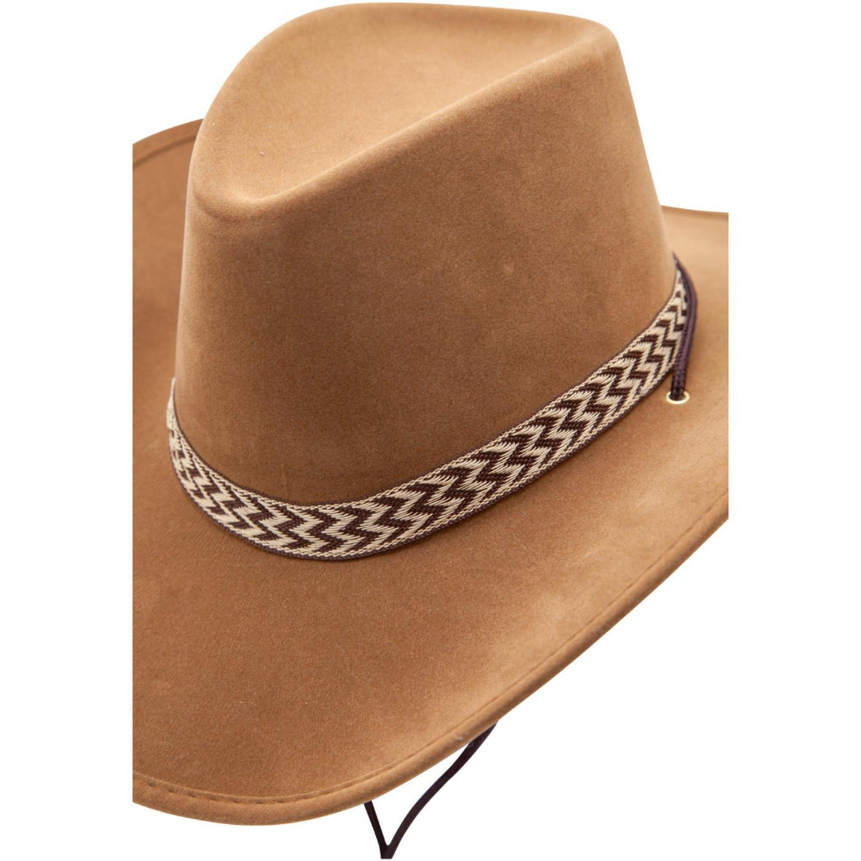 Suede Cowboy Hat (Brown) - Adult