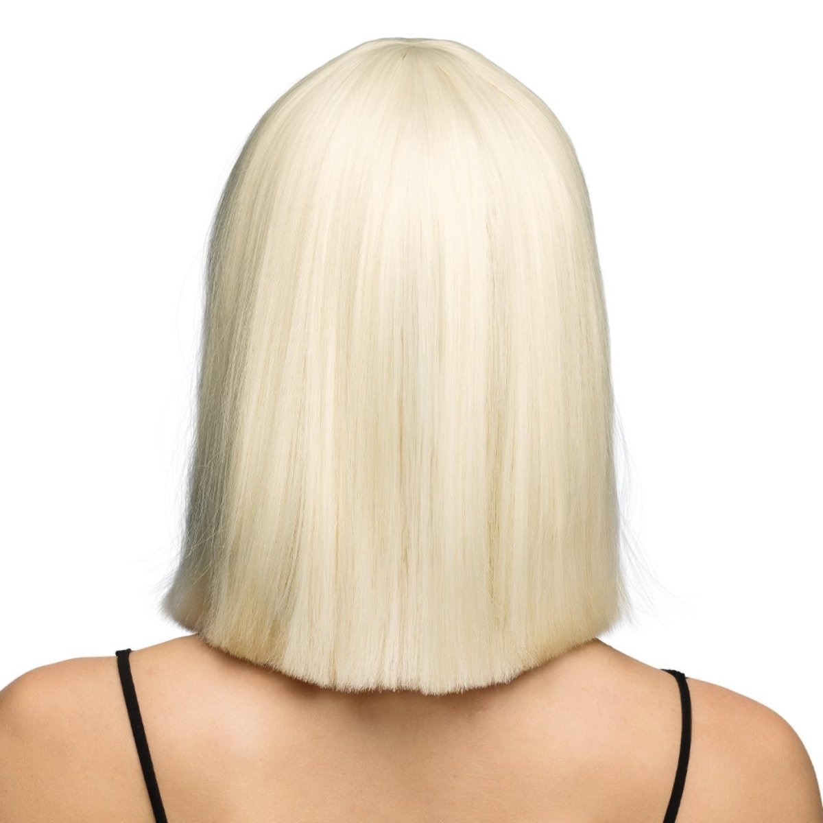 Fancy Dress Central - Bob Wig with Fringe (Blonde) - Adult - Fancy Dress Central