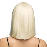 Fancy Dress Central - Bob Wig with Fringe (Blonde) - Adult - Fancy Dress Central