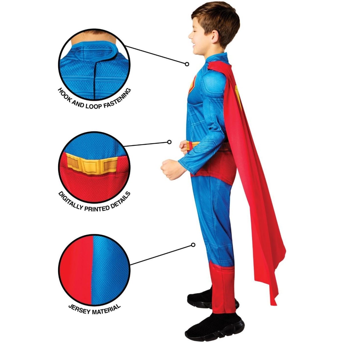 Rubies - Superman Deluxe Costume - Boys - Fancy Dress Central
