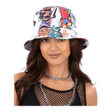 Smiffys - 90s Graffiti Bucket Hat - Adult - Fancy Dress Central