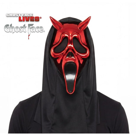 Wicked Costumes - Ghost Face Chrome Devil Mask - Adult - Fancy Dress Central