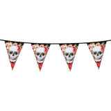Boland - 6m Day of the Dead Triangular Bunting - Fancy Dress Central