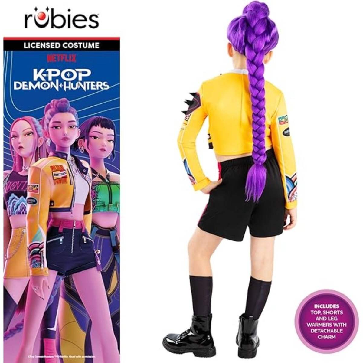 Rubies - Rumi Core Look K - Pop Demon Hunters Costume - Girls - Fancy Dress Central