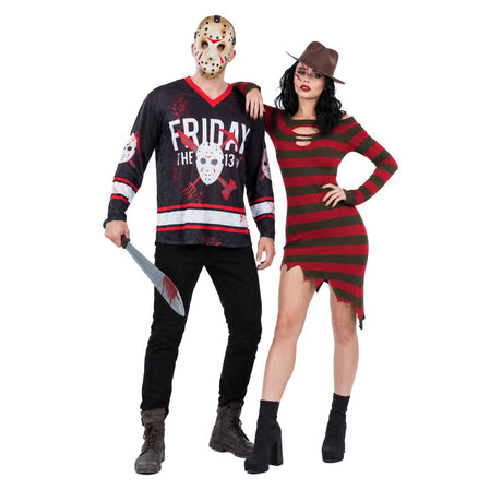 Smiffys - Jason Vorhees & Freddy Krueger - Couples Costume - Fancy Dress Central